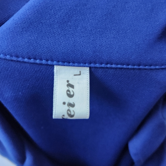 Cider Royal Blue Trench Coat - Picture 6 of 6